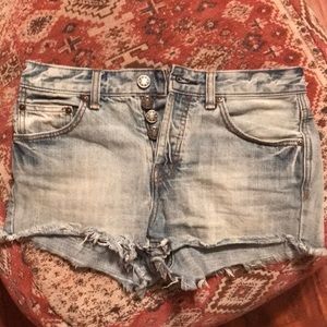 Free People Distressed Shorts